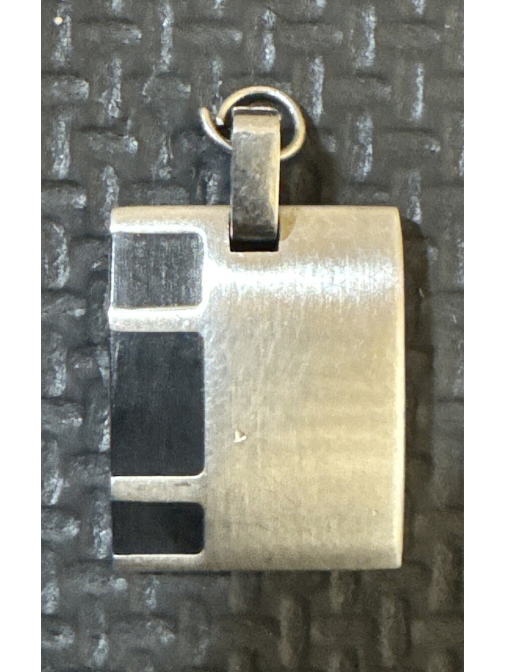ALDO Stainless Steel Pendant | Two Tone | Signed
